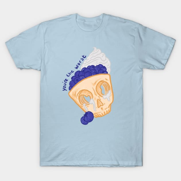 Blueberry Bummer T-Shirt by Ashkatzart